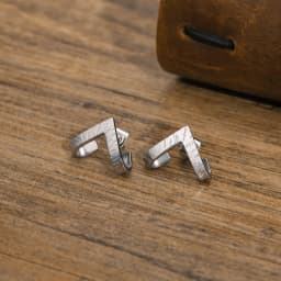Geometric Stud Earring for Men Stainless Steel Triangle Wrap Earrings Punk Cool Boys Anti Allergy Jewelry Gift for Him Male