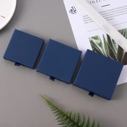 24pcs Jewelry Packaging Boxes Cardboard Drawer Jewelry Gift Display Box Bulk 8x8x2.5cm Rings Earrings Necklaces Thick Paper Box