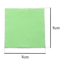 10*6.5cm/8*8cm 50pcs Silver Clean Polishing Cloth Soft Clean Wipe Wiping Cloth For Necklaces Rings Jewelry Clean Tool