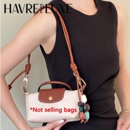 Straw Bag Beaded Shoulder Strap For Longchamp Durable Fashion Gift High-end Good Quality Bag Modification Bag Accessories
