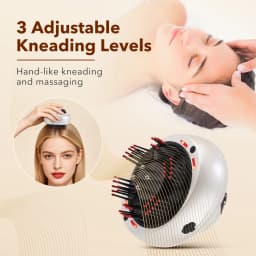 Portable Red Light Head Massager 660nm with Mist Spray Kneading Scalp Relaxation Machine Oil Applicator for Head Massage