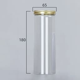 Transparent Sealing Jar With Aluminium Screw Lids Kitchen Organizer Storage Seal Tanks For Grain Tea Candy Cookie Jars