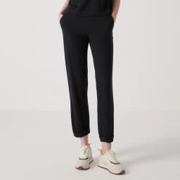 BC1101 Luxury Women's Silk Blend Merino Wool Pants High Quality Long Trousers 30% Silk 70% Wool Wear