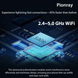 2026 Pionray Upgraded Wireless CarPlay Adapter Stable Transmission No Delay Convert Wired CarPlay to Wireless CarPlay
