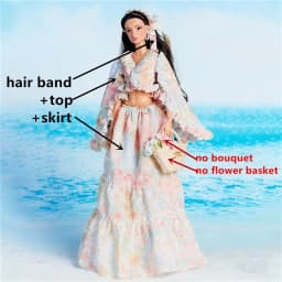 Designed styles Toy Doll accessories dresses Top Skirt Jeans for BarBi Xianxian FR 1/6 scale dolls
