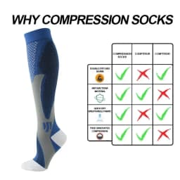 Running Compression Socks Stockings 20-30 mmhg Men Women Sports Socks for Marathon Cycling Football Varicose Veins