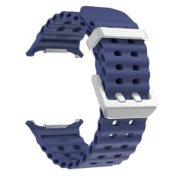NEW Marine Silicone Strap for Samsung Watch Ultra 47mm Bracelet No Gaps Sport Two-Tone Band for Galaxy 8 Ultra Watchband Straps
