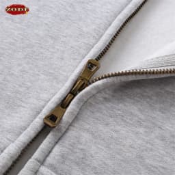 ZODF Trendy 2025 Winter Man Solid Fleece Boxy Hoodies Unisex 350gsm Double Head Zipper Hooded Sweatshirts Coat HY1122