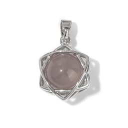 Hexagram Star Pendant Lapis Lazuli Amethysts Natural Stone Charms For Making Necklace Earrings Amulet Star of David Jewelry