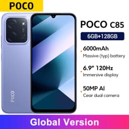Global Version POCO C85 Smartphone 6.9" Dot Drop display 50MP Camera 6000mAh battery 33W Helio G81-Ultra NFC