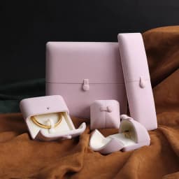 White Velvet Double Opening Jewelry Box Luxury Storage Case for Rings Earrings Pearl Necklace Bracelets Bangle