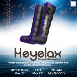 Leg Compression Massager for Circulation and Pain Relief,Air Compression Boots Sleeve for Fast Recovery,Cordless Leg Massager for Muscle Relaxation- for Athletes, Runners, Gym (Pair)