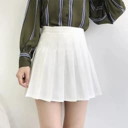 Pleated Skirt Female Student Korean Style Spring Summer Y2k New High Waist Slimming College Style A- Line Pink Plaid Skirt Women