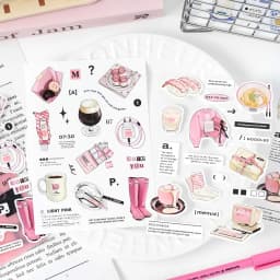 Card Lover 2 Pcs [Diary Fragments Series] Korean INS Handheld Decoration Sticker Paper Scrapbooking Material Scrapbook Kit