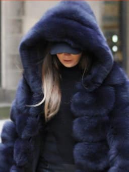 DEAT 2026 Autumn New Warm Solid Color Faux Fur Coat Women O-neck Long Sleeve Hooded Solid Color Thicken Clothing Female 15C692