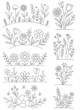 Water Soluble Stabilizer Embroidery Patterns Stick Stitch Embroidery Flower Paper Floral Daisy Designs Wash Stabilizer