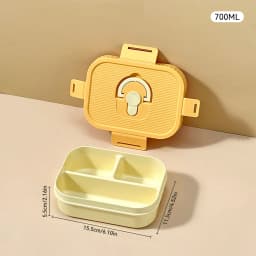 WORTHBUY Portable Plastic Lunch Box With Compartment Microwave Safe Fruit Salad Lunch Container Kid Student Leak-proof Bento Box