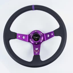 Universal 14 inch 350mm PVC Auto Racing Steering wheels Deep Corn Drifting Sport Steering Wheel With Shift Knob