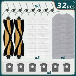 Fit For Dreame F20/F20 Plus/F21/F21 Plus/D20 Air Plus/F20 Eco/F20 Eco Plus/L30s Plus Main Brush Side Brush Filter Mop Dust Bag