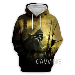 New Fashion Stalker Game 3D Printed Clothes Streetwear Men Hoodies Sweatshirt Fashion Hooded Long Sleeve Pullover Tops