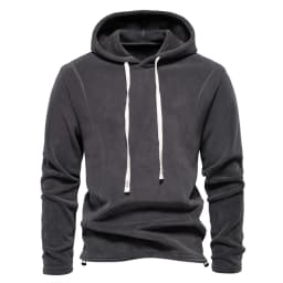 AIOPESON Brand Quality Thicken Warm Fleece Jacket for Men Zipper Neck Pullover Men's Sweatshirt Soft Shell Mens Jacket
