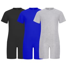 Children 3Pcs Anti-strip Adaptive Bodysuit Special Needs Clothing Short Sleeve Back Zipper Jumpsuit for Autism Sensory kids