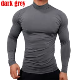 Men's High Collar Sweater Pullover Casual Solid Color Sweaters Long Sleeve Warm Knitted Turtleneck Outerwear
