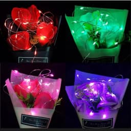 5PCS/Pack 3M 2M LED String Lights Copper Silver Wire Garland Light  Fairy Lights Party Room Decoration for Christmas Wedding