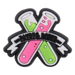 1-17Pcs PVC Science Lab Equipment DIY Shoe Charm Children Button Clog Test Tube Sandals Decorations Birthday Gift