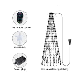 New Christmas Tree 400LED Lights App-Controlled DIY Pattern Display for Home Christmas Tree Decorations Lights
