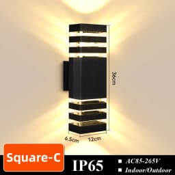 CHUANGYANG Replace E27 Bulb Led Wall Light Outdoor IP65 Waterproof Porch Light Indoor Wall Lamp Decoration For Hallway Bedroom