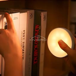 Wireless Night Light Motion Sensor Bedroom 8LED Detector Wall Decoration Round Lamp Room Staircase Closet Bedside Wardrobe Bulbs
