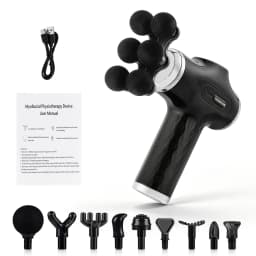 High Power Fascia Massage Gun Replaceable Massage Heads High-Frequency Vibration Body Massage Gun Full Body Muscle Relaxation