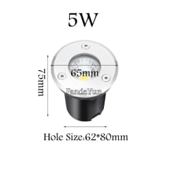 Waterproof LED Light Garden Underground 3W 5W 10W 15W IP68 Outdoor Buried Garden Path Spot Recessed Inground Lighting 220V DC12V