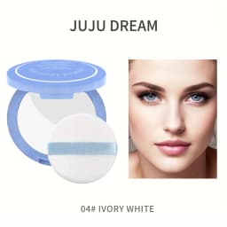 Matte Long-Lasting Oil-Control Pressed Powder With Sponge Applicator Long-lasting Waterproof Texture Smooth Sace Face Powder