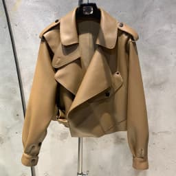 Lady Jacket in Leather Real Sheepskin Blouse Coat Women Spring and Autumn Casual Outwear 2979
