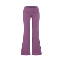 Women Folded Low Waist Cotton Jersey Foldover Pant Soot