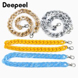 1/2Pcs Deepeel 60cm Acrylic Bag Strap Purse Resin Chain Detachable Lobster Clasps for Handbag Handle DIY  Making Accessories