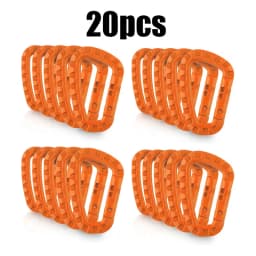 5/10/15/20pcs Tactical D-Shape Plastic Carabiner With Hard Spring Snap Clip ITW Keychain Gear Hook For Outdoor Camping Tools