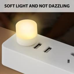 Mini USB Night Light Warm White Eye Protection Book Reading Light Computer Mobile Power Charging USB Plug LED Night Lamp