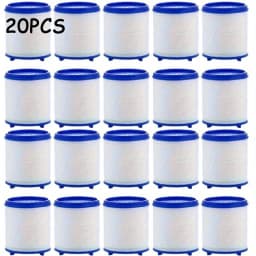 20/30pcs Replacement Water Filter Cartridges, High Quality PP Cotton Filter Cartridges for Faucet Shower Head Filtration System