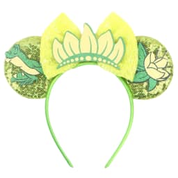 Princess and Frog Themed Mouse Ears Headbands Women Party Hair Accessories Bird DIY Headband for Girls Kids Sequins Bow Hairband