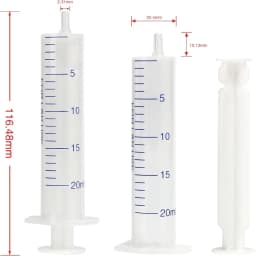 1/10pcs 20ml Plastic Syringe Syringes Reusable Pump Measuring Feeding Ink Big Syringe Hydroponics Nutrient Pet Feeder