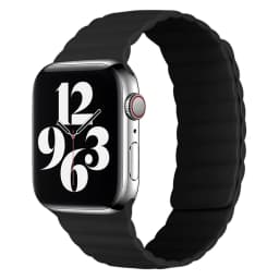 44mm Silicone Loop Strap for Apple Watch 7 45mm 41mm 38mm 42mm Watchband Original Magnetic Bracelet IWatch Seires SE 7 6 5 Strap