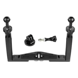 FEICHAO Dual Handle Aluminium Tray Stabilizer Rig for Underwater Camera Housing Case Diving Tray Mount for GoPro13 Action Camera