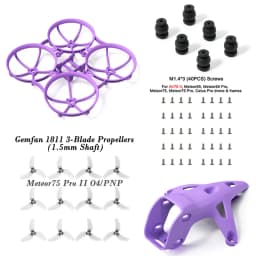 BETAFPV Meteor75 Pro II Canopy II for O4 Air Unit and Brushless Whoop Frame, Gemfan 1811 3-Blade Propellers Parts and Spares