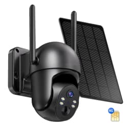 4G LTE Cellular Solar Surveillance Camouflage Security Camera – 2K HD Video 360° View,No WiFi, Remote APP Controlled,Waterproof,MotionActivated, NightVision, 4G Data Card Included