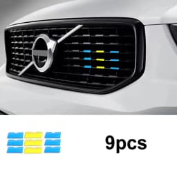 for Volvo XC60 S90 XC40 XC90 V40 S60 V60 V90 V60CC V90CC RD Sports Version China Grid Three-Color Strip Decorative Car Sticker