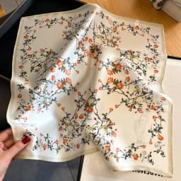 100% Real Silk Scarf Women Square Neck Tie Wrist Shawls Wraps for Ladies Foulard Scarves Pashmina Female Hijab Bandana Bufanda