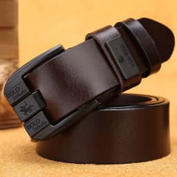 100% Genuine Leather Belt for Men Luxury Brand Designer High Quality Alloy Pin Buckle Belts for Jeans Business 2025 Cowskin Belt